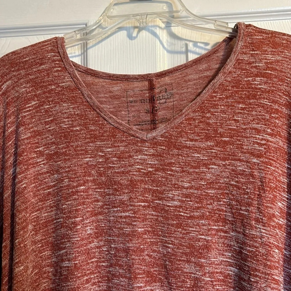We The Free Sunday Hacci women’s red oversized long sleeve blouse size XS - Picture 2 of 7